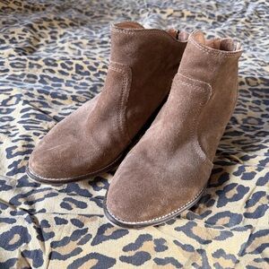 Seychelles Tan Suede Ankle Boots